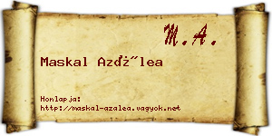 Maskal Azálea névjegykártya